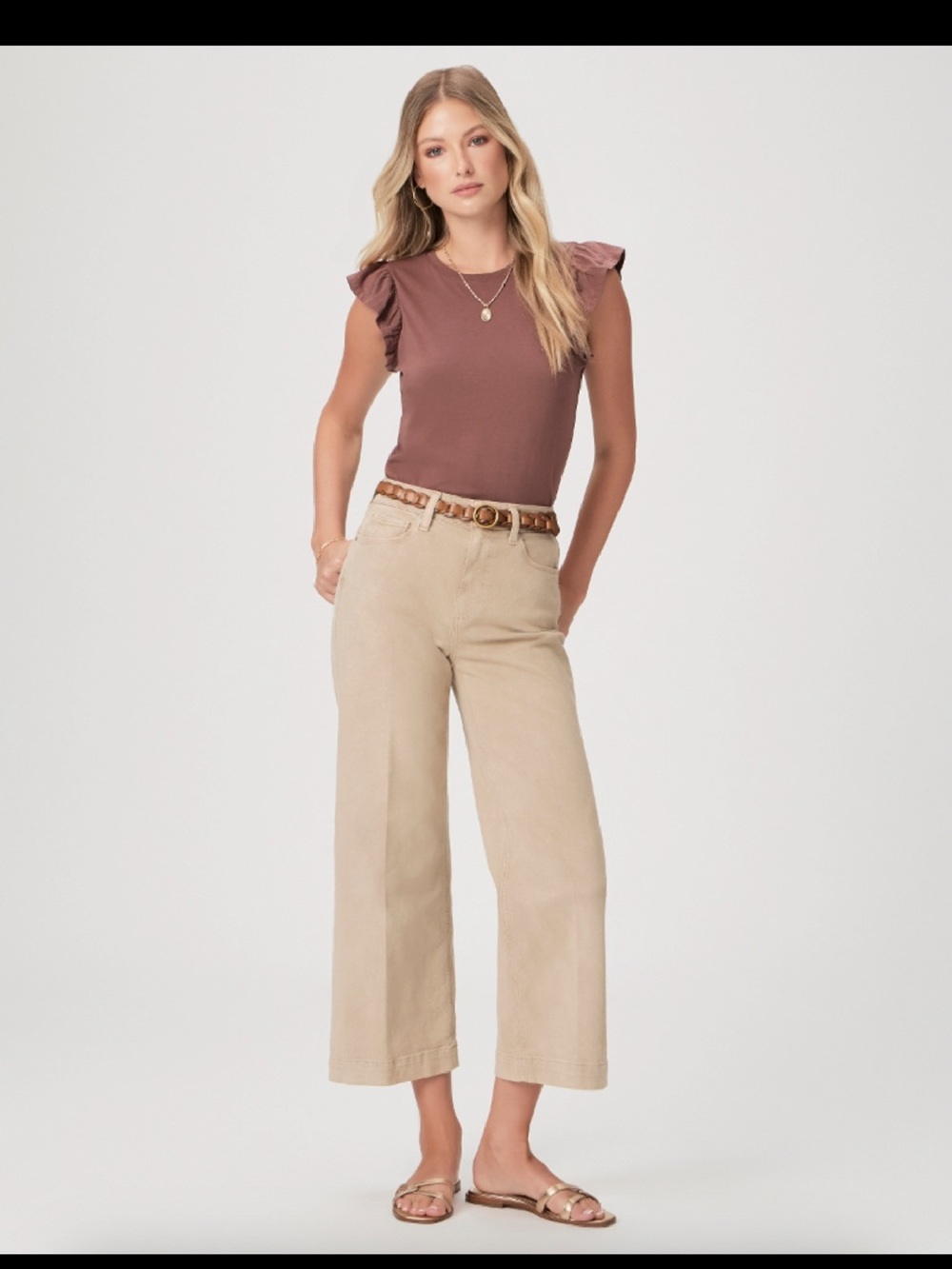 PAIGE Anessa Wide-Leg High-Rise Jeans